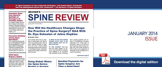 January 2014 Spine Curent Issue